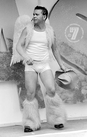 GayFest 2001: man with angel wings