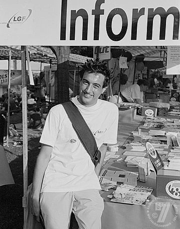 GayFest 2001: LGF stall in Sackville Park